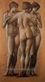 Les Trois Grâces préraphaélite Sir Edward Burne Jones